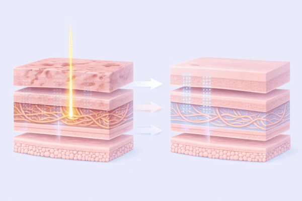 Fractional CO2 laser skin resurfacing visual for Cheongdam Aesthetics Singapore for aesthetic treatment content in Singapore