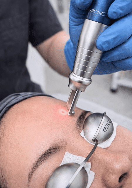 Pico laser comparison visual used on the Cheongdam Aesthetics CO2 laser page for aesthetic treatment content in Singapore